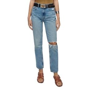 Re/Done Originals Women’s 70s Straight Jeans Sz 26 100% Organic Cotton
